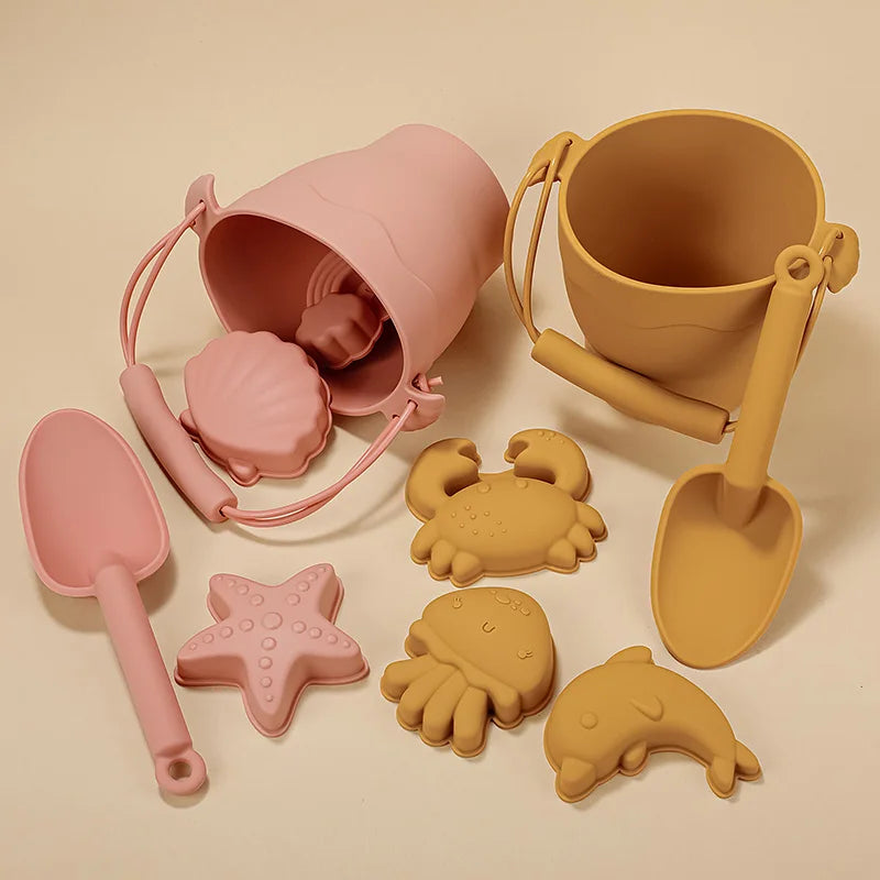 Balde de Praia de Silicone - 8 Peças