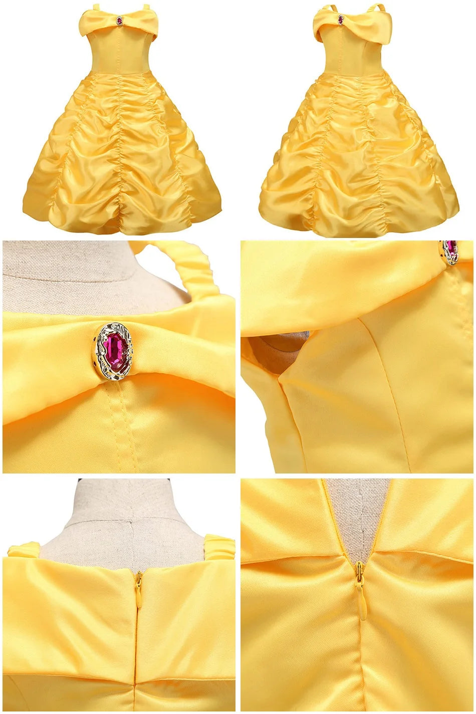 Vestido Fantasia Princesa Bela