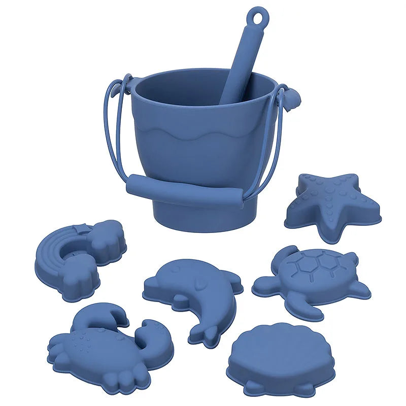 Balde de Praia de Silicone - 8 Peças