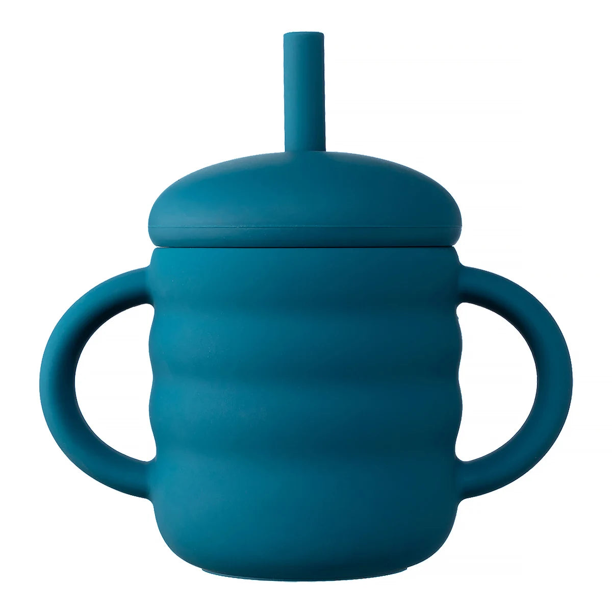 Copo de Silicone com Canudo