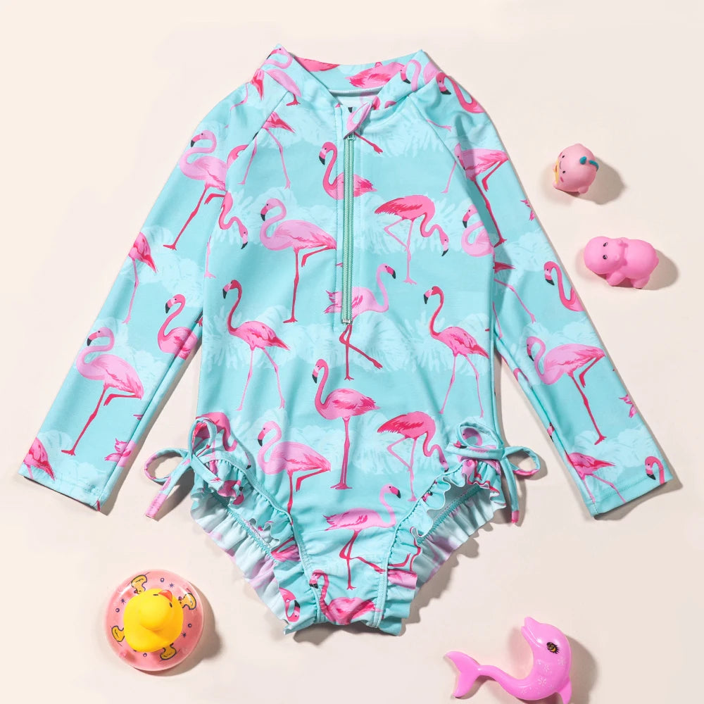 Maiô de Manga Comprida Flamingo