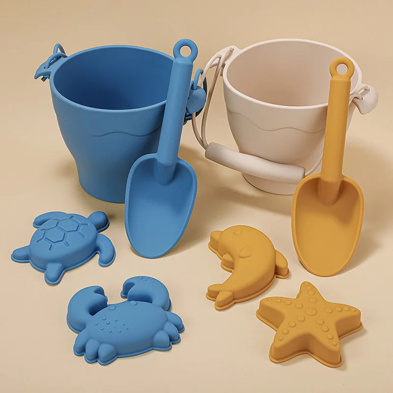 Balde de Praia de Silicone - 8 Peças