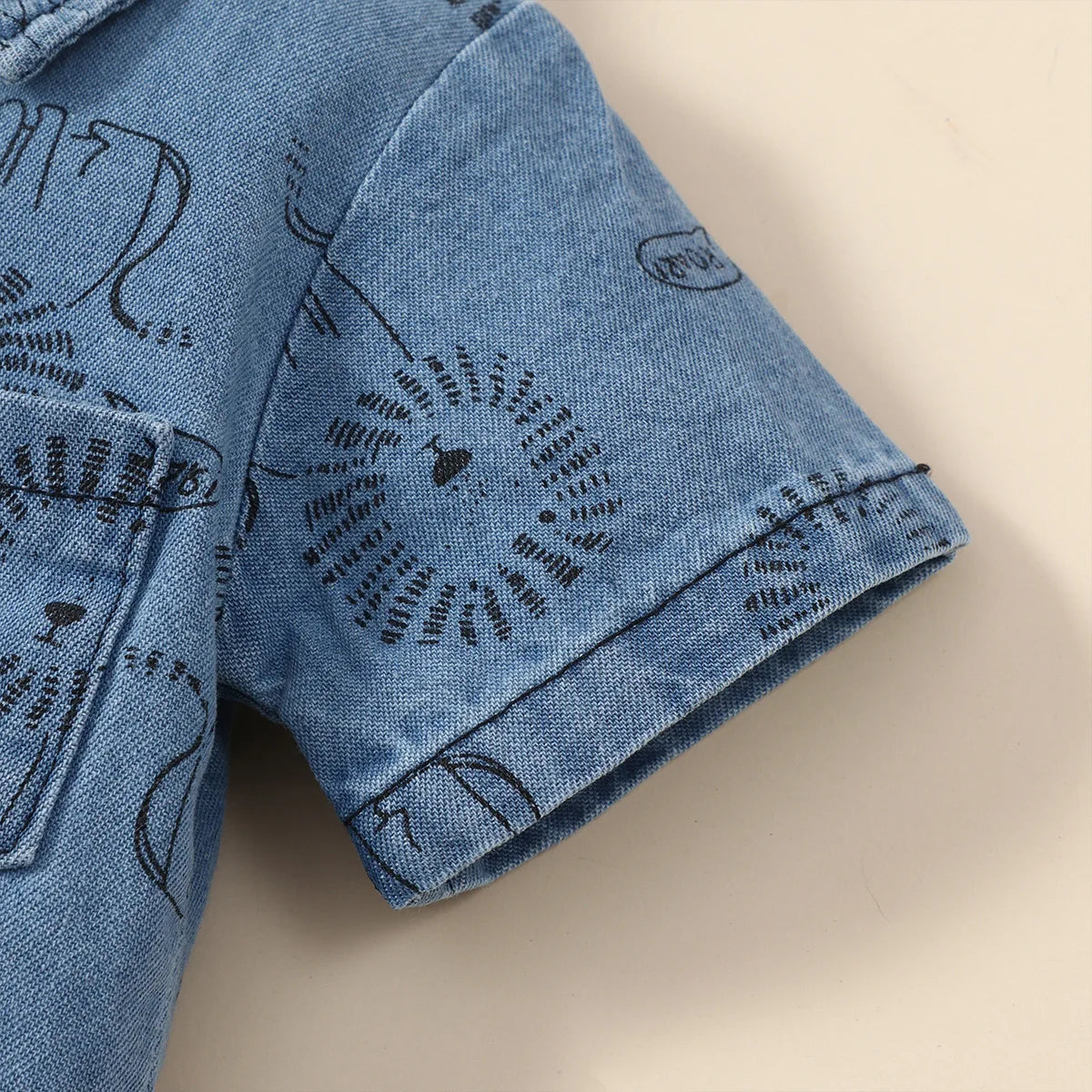 Macacão Jeans Little Lion