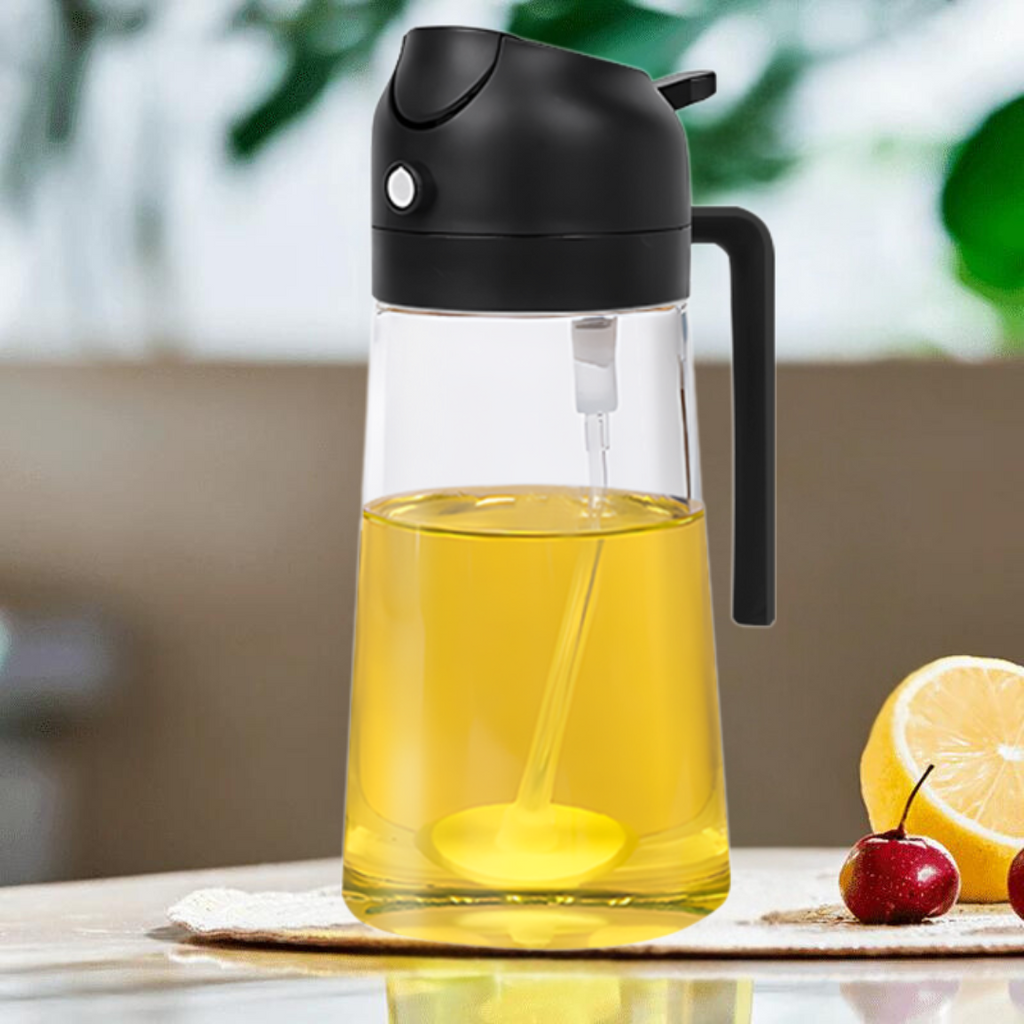 Pulverizador de Óleo 500ml com Controle de Porção - Compre 1 Leve 2
