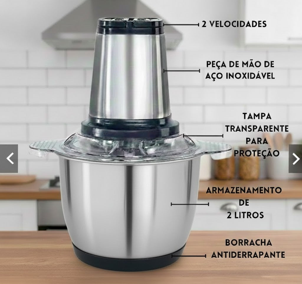 Triturador de Alimentos Elétrico Pica Tudo – Cozinha Express