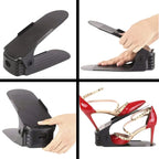 Organizador Duplo para Sapatos – Kit com 10 Unidades