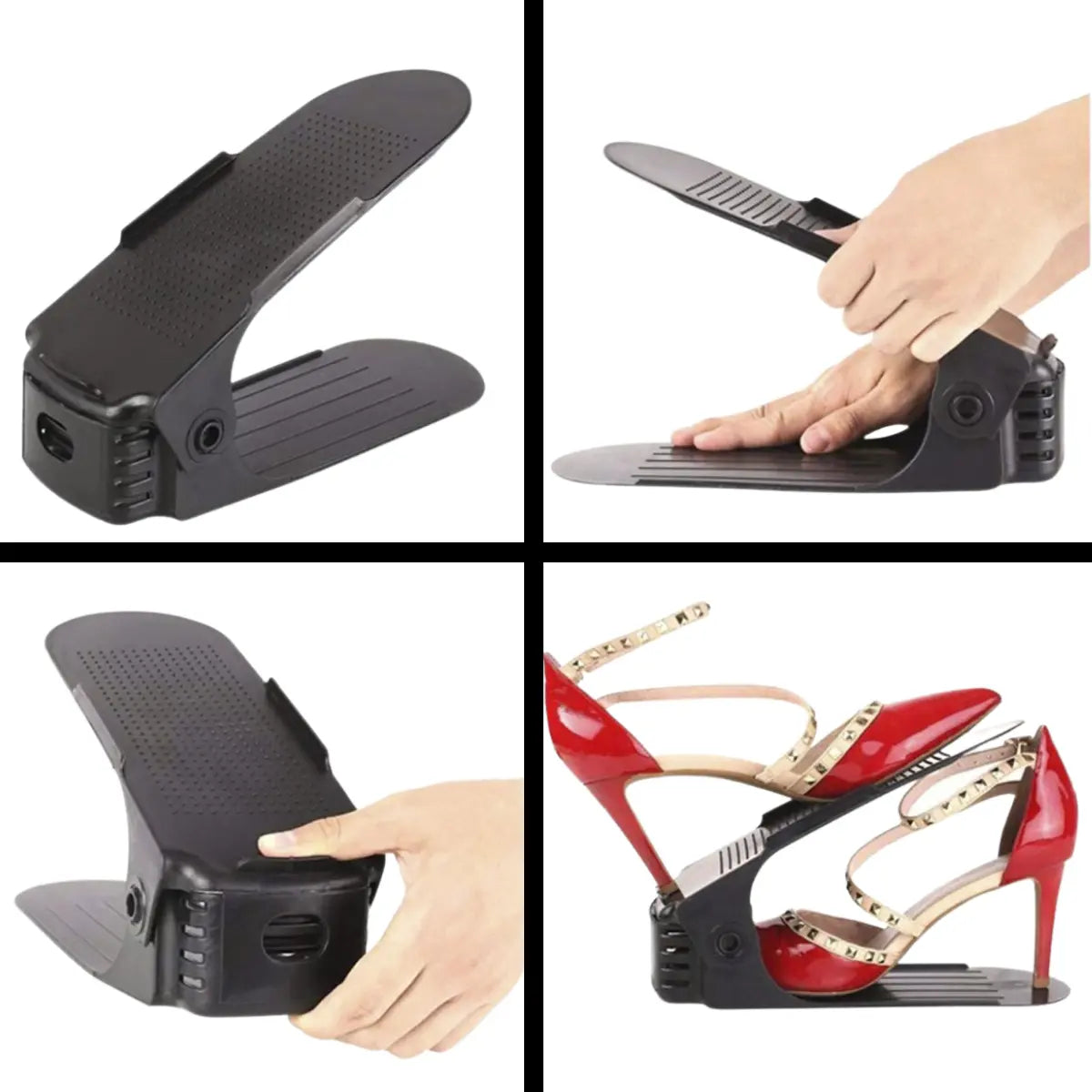 Organizador Duplo para Sapatos – Kit com 10 Unidades