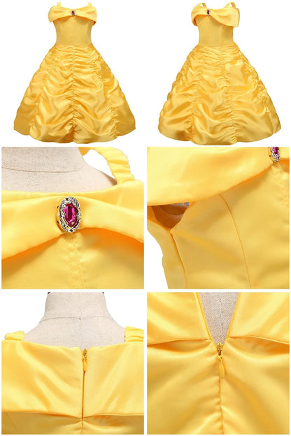Vestido Fantasia Princesa Bela