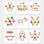 Blocos de Construção Magnéticos – 68 Peças