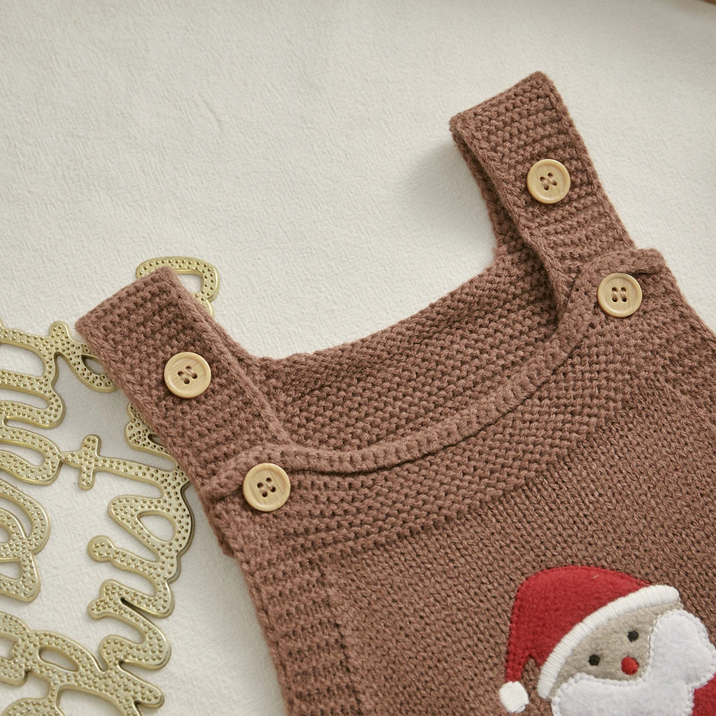 Jardineira de Tricô Natalina