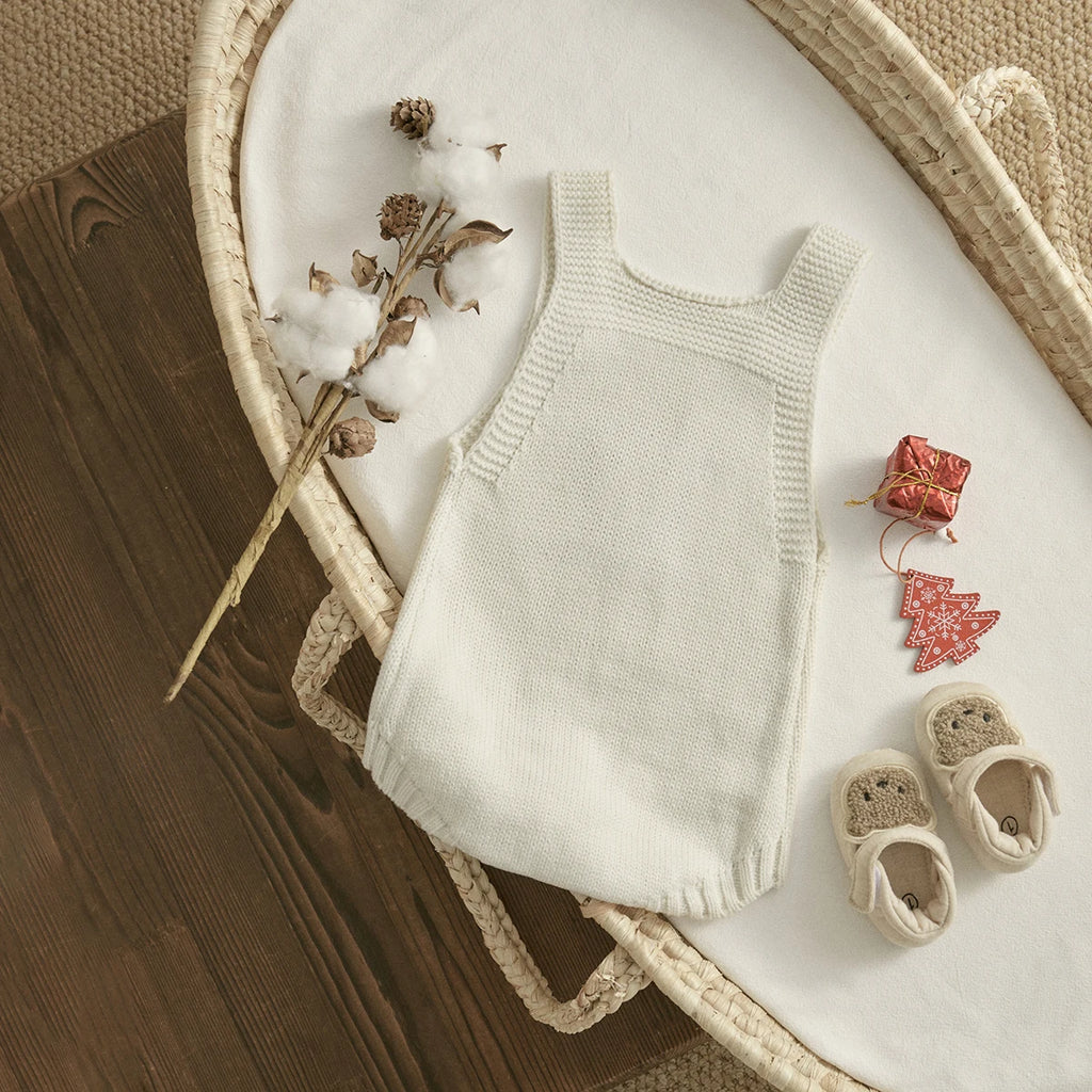 Jardineira de Tricô Natalina