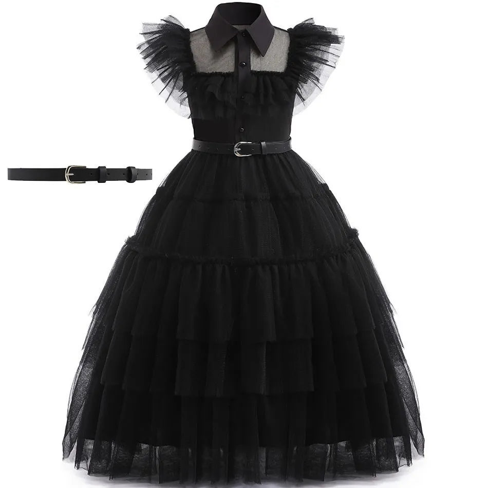 Vestido Fantasia Wandinha – Família Addams