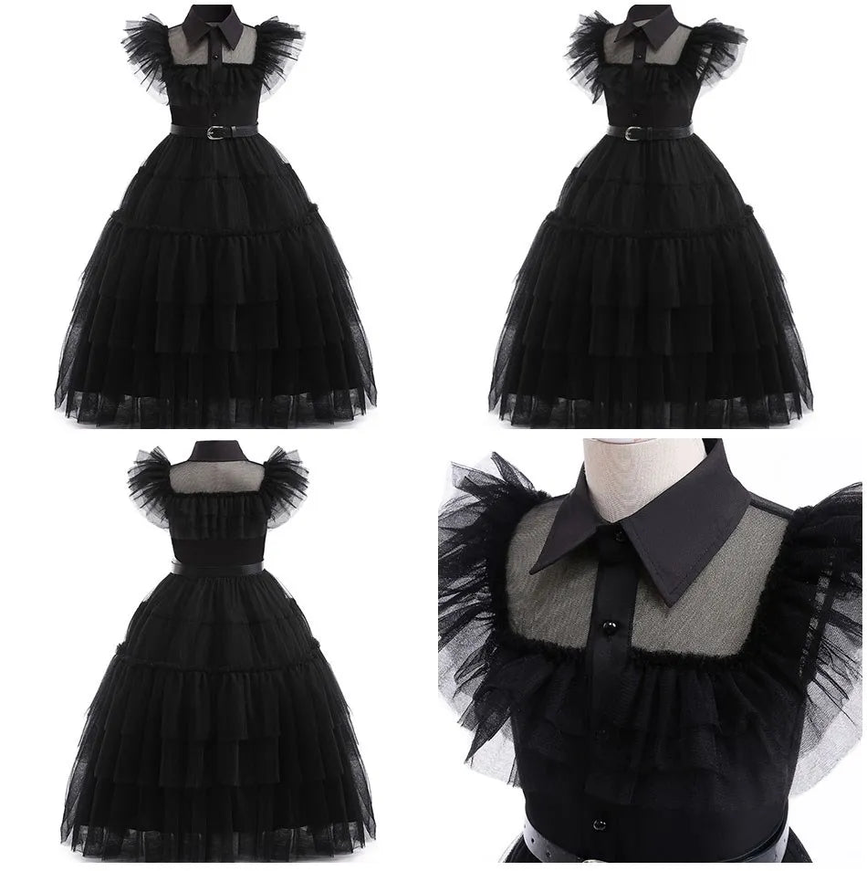 Vestido Fantasia Wandinha – Família Addams