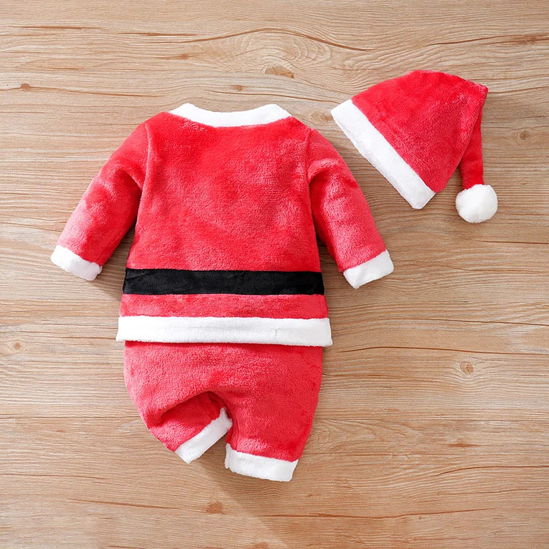 Macacão Fantasia Papai Noel – 2 peças