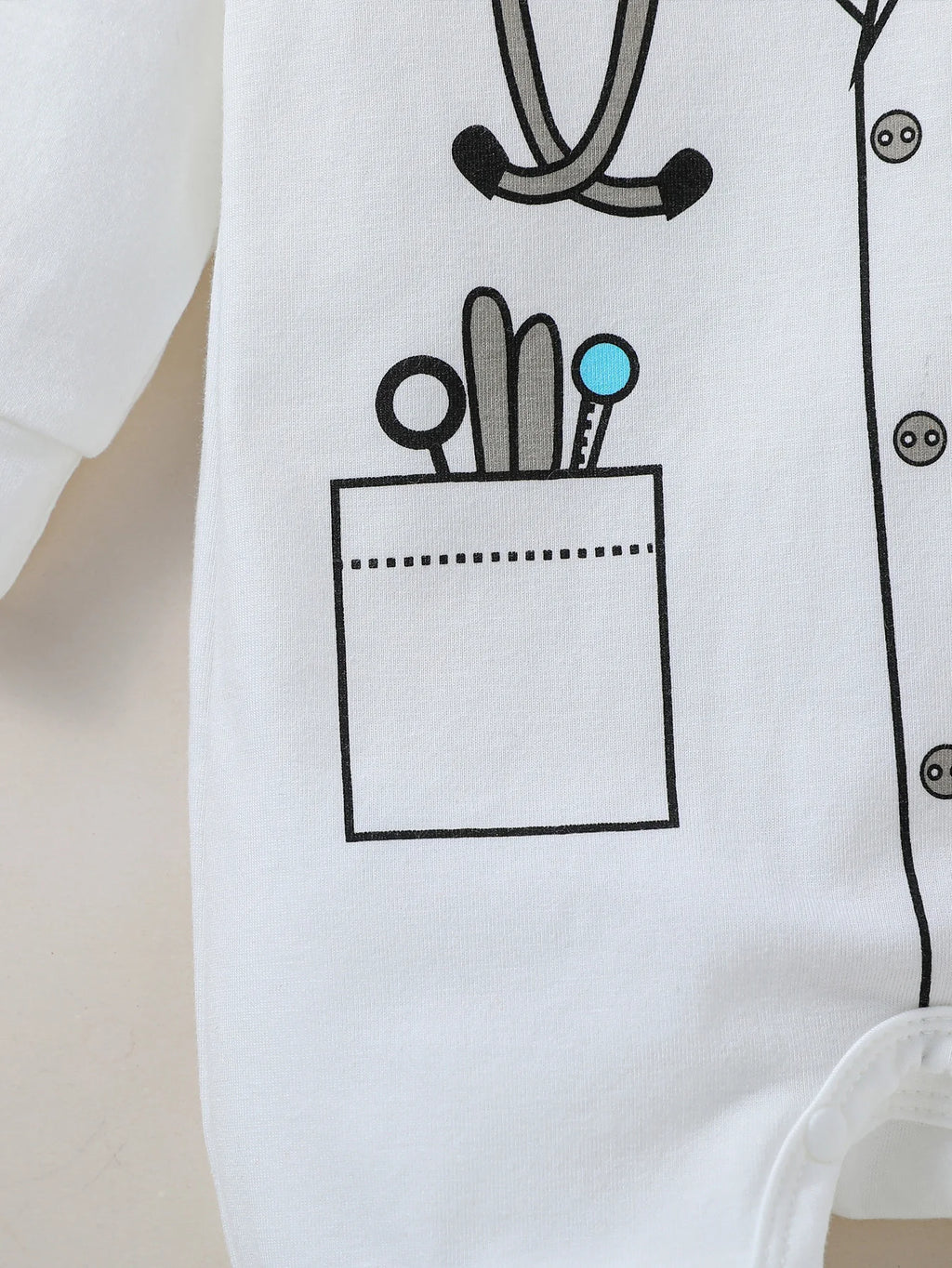 Macacão Fantasia Pequeno Médico – 2 peças