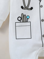 Macacão Fantasia Pequeno Médico – 2 peças