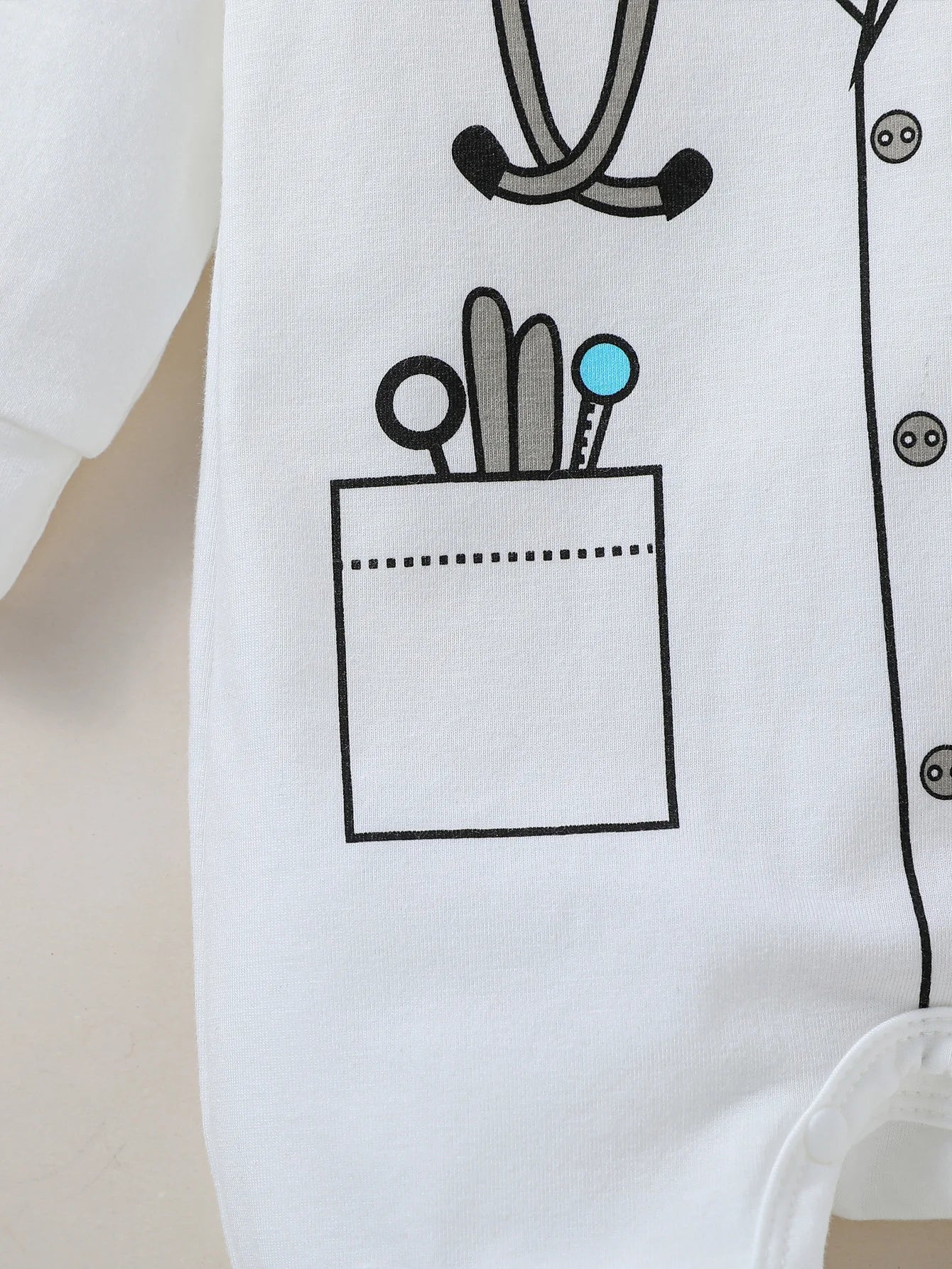 Macacão Fantasia Pequeno Médico – 2 peças