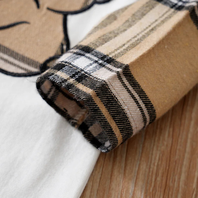 Macacão Ursinho Xadrez