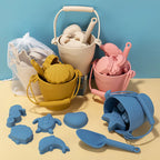 Balde de Praia de Silicone - 8 Peças