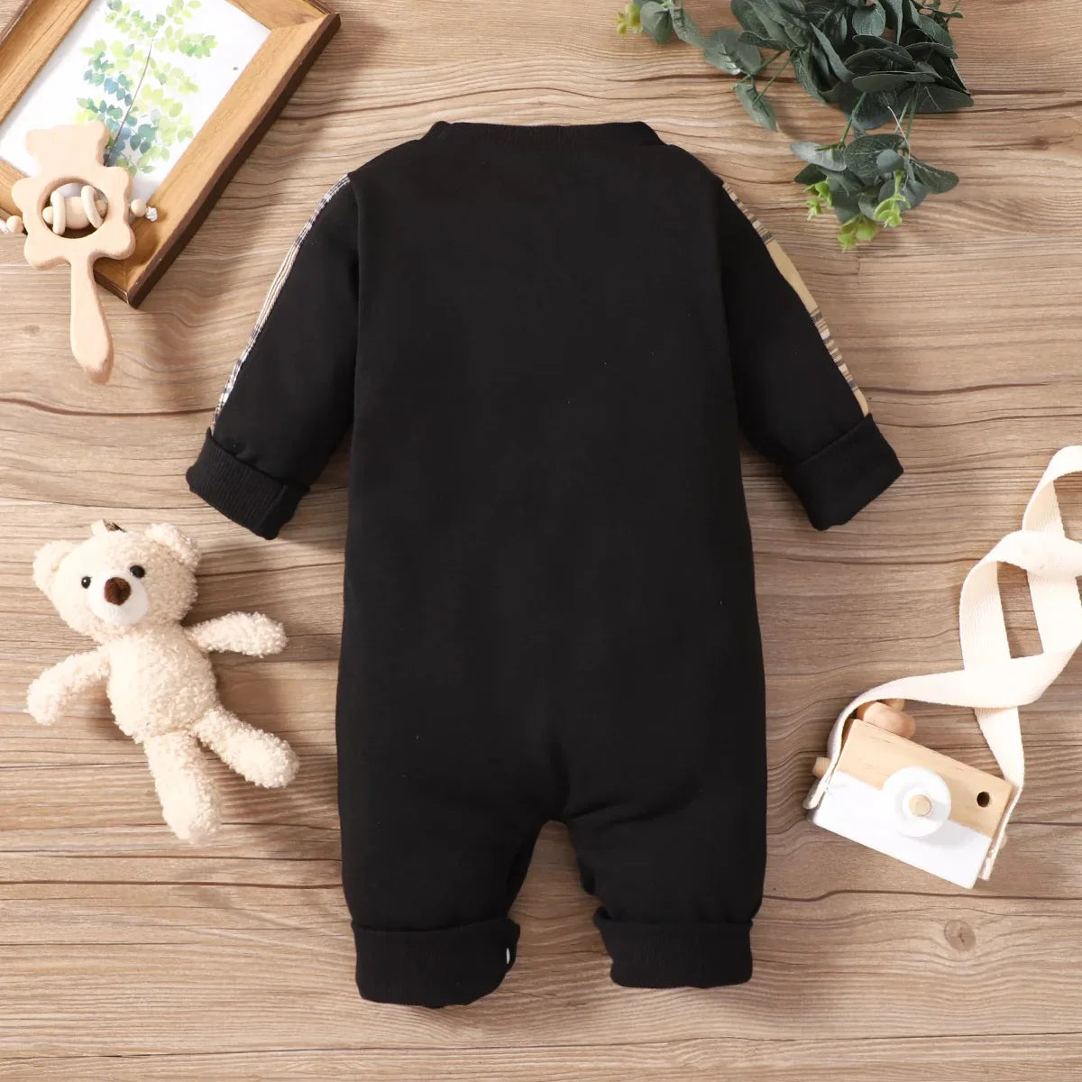 Macacão Mini Urso Xadrez