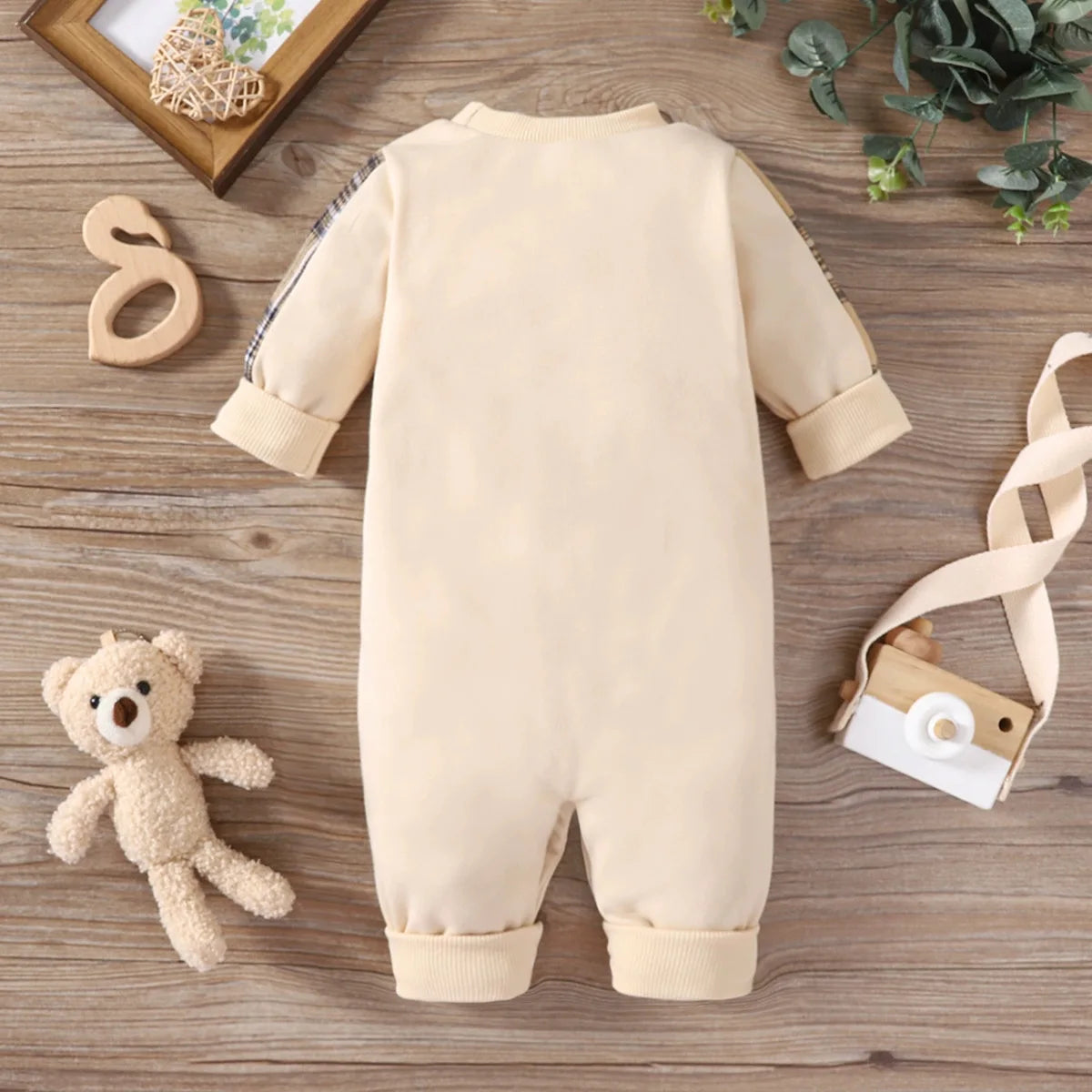 Macacão Mini Urso Xadrez