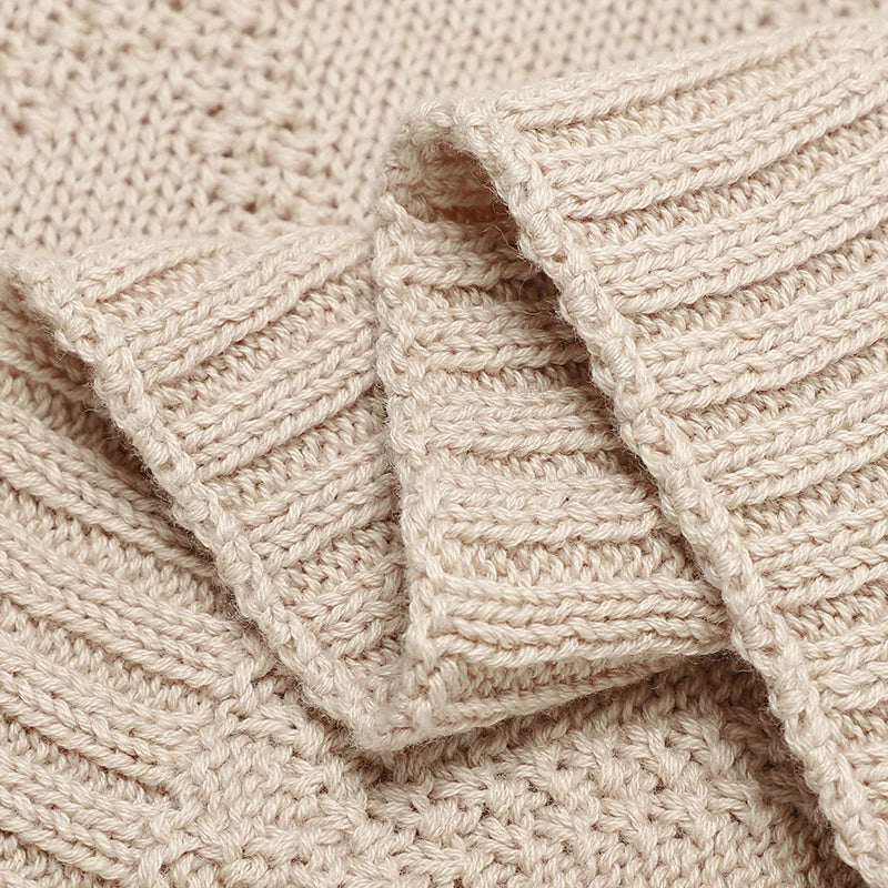 Manta de Tricô - Nuvem de Algodão