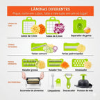 Triturador de Legumes Multifuncional 14 em 1 com Cesto