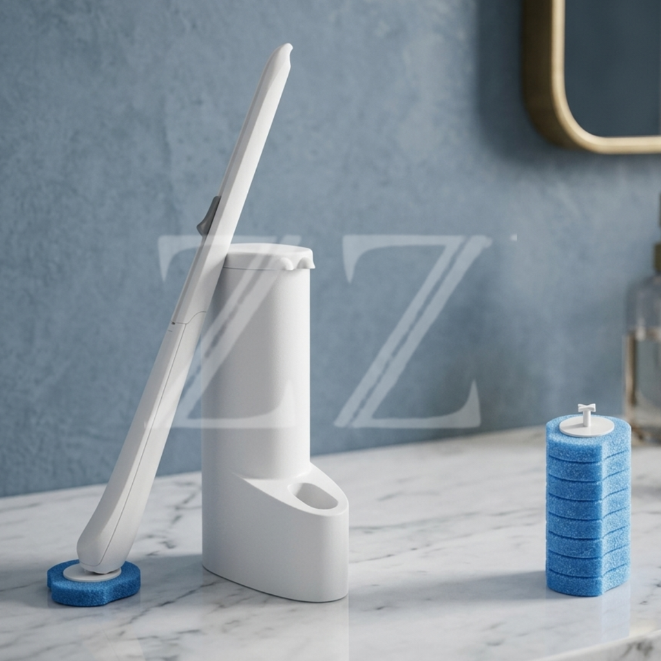 Escova Sanitária Descartável com Refil – Limpeza Sem Contato