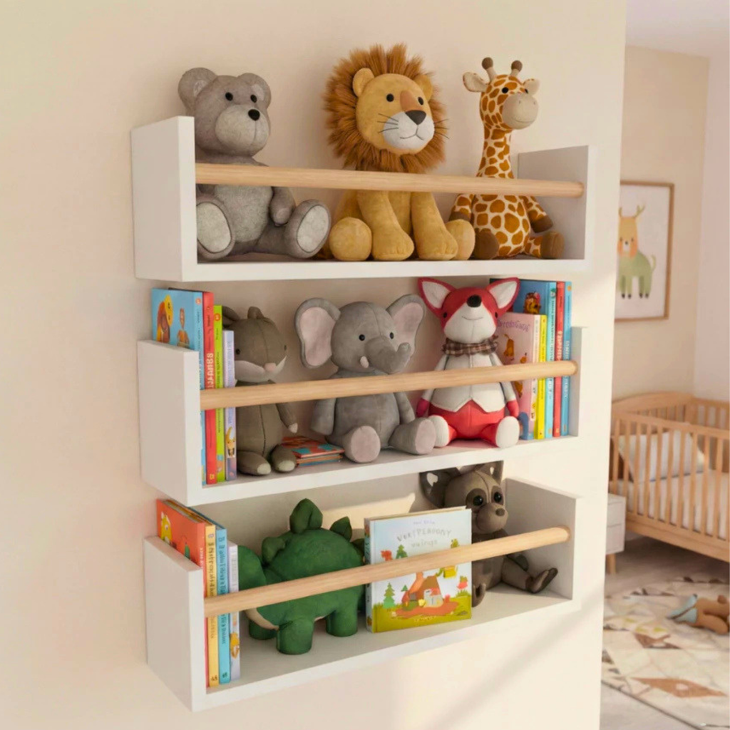 Kit 3 Prateleiras em MDF – Produto Enviado Montado