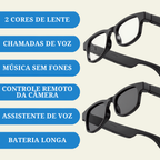 Óculos Inteligente YJ-11 – Câmera, Música e Chamadas