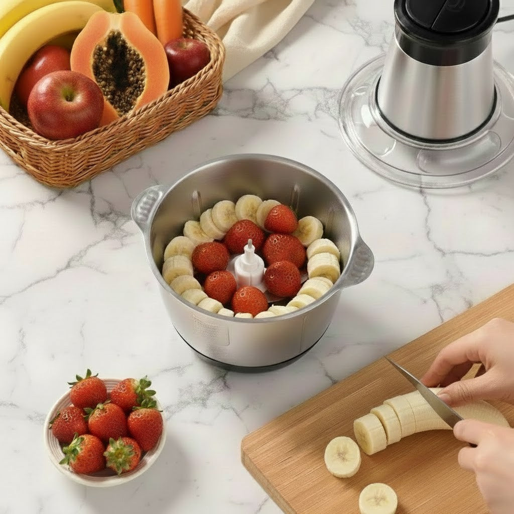 Triturador de Alimentos Elétrico Pica Tudo – Cozinha Express