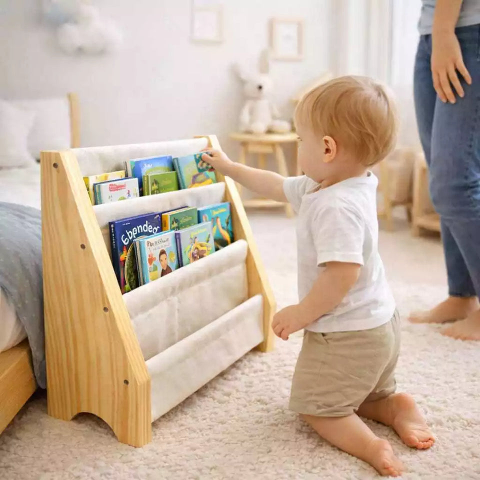 Estante Montessori Infantil – Porta Livros