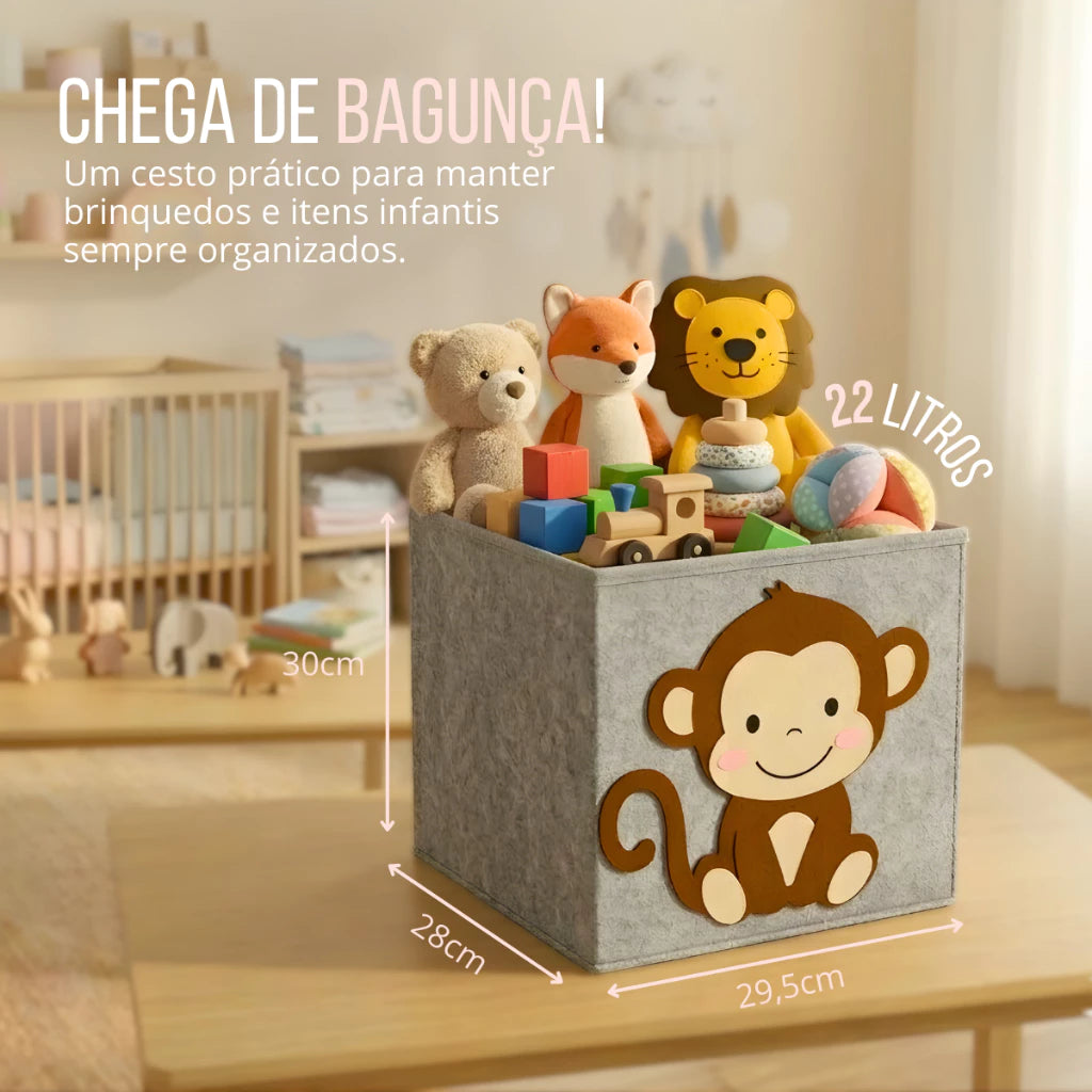 Cesto Organizador Dobrável – Multiuso Infantil