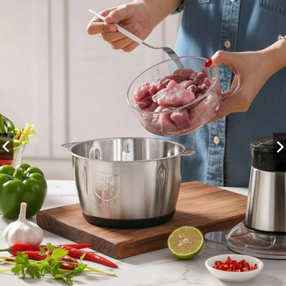 Triturador de Alimentos Elétrico Pica Tudo – Cozinha Express