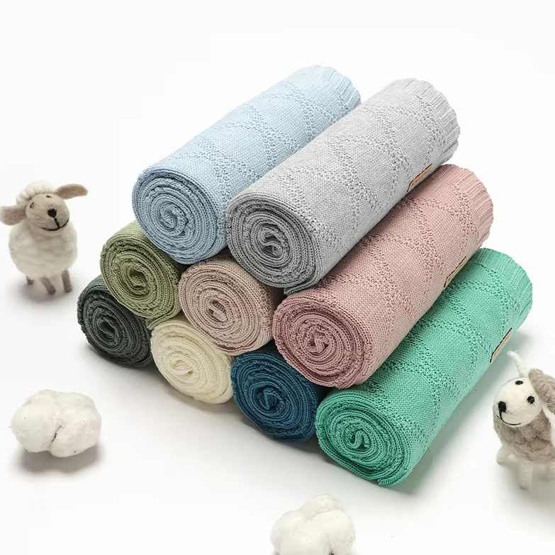 Manta de Tricô - Nuvem de Algodão