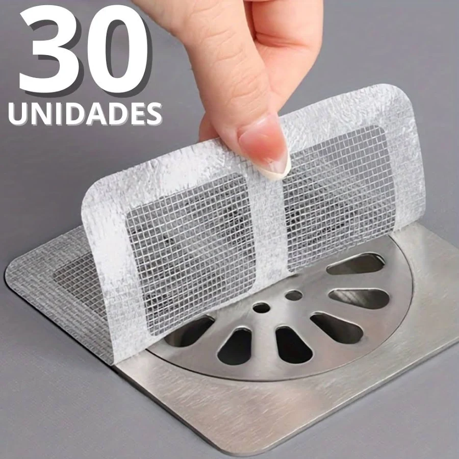 Kit 30 Protetores de Ralo Adesivos