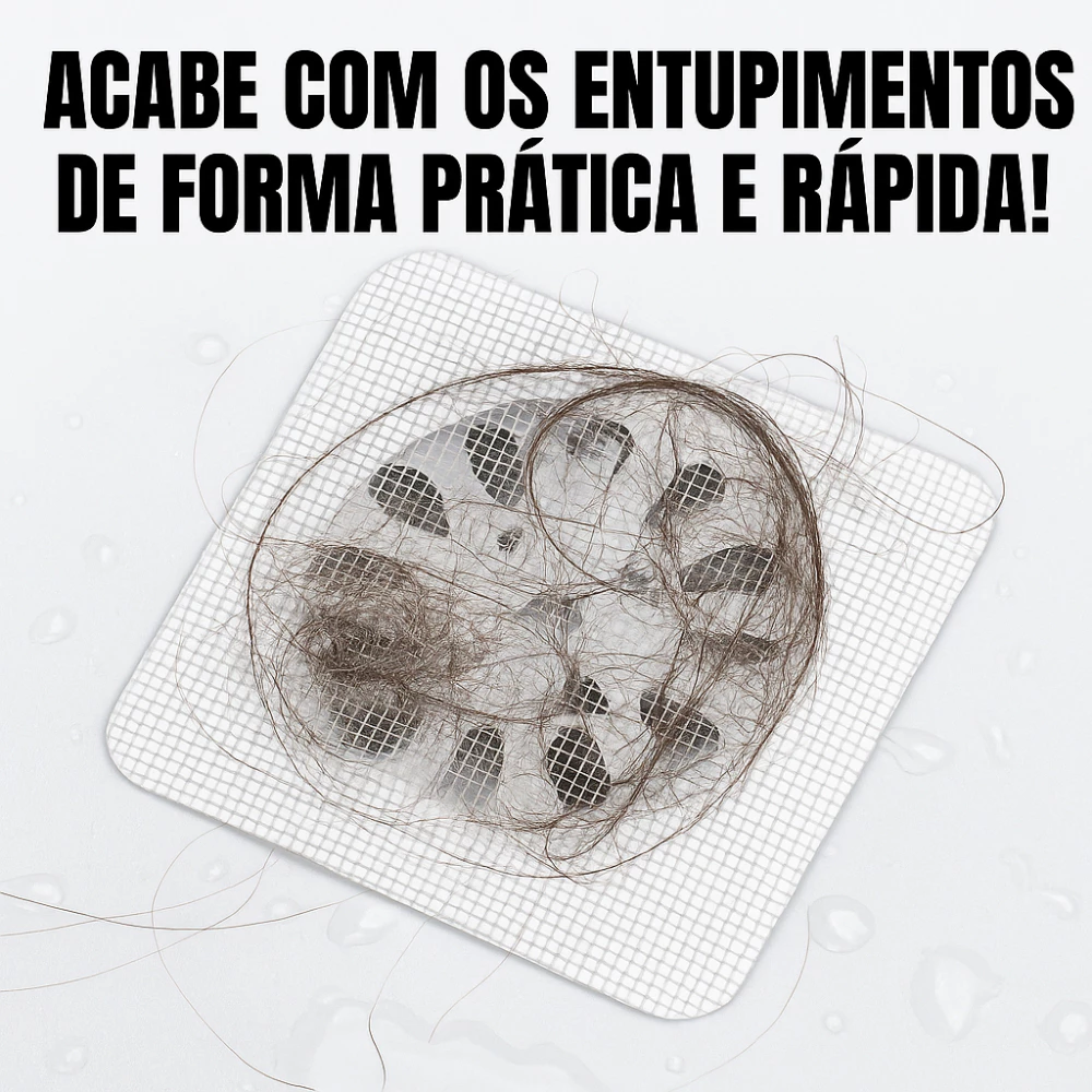 Kit 30 Protetores de Ralo Adesivos