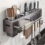 Suporte Organizador Premium para Cozinha - Aço Inox